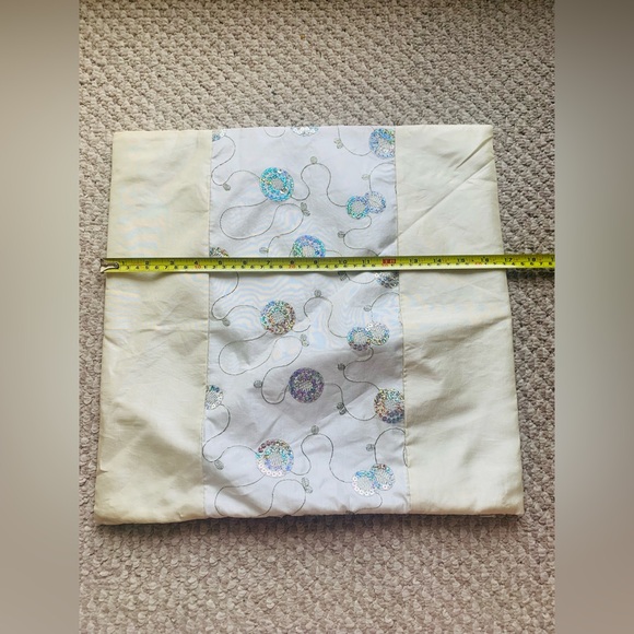 NWOT 2 Pink and 1 White Square Pillow Case 16”x 16.5” Covers Bundle - Picture 5 of 9